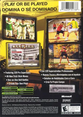 FIFA Street 2 (USA) box cover back